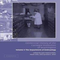 Cambridge University Press Centennial History of the Carnegie Institution of Washington