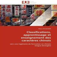 TBD Classifications, apprentissage et enseignement des caracteres