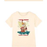 One Piece Going Merry Vintage Poster Kids T-Shirt, Natural | Size: 7-8 Years