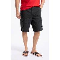 Weird Fish Men's Rigney Cargo Shorts in Jet Black | Size: 40