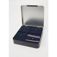 SPETLEK Tommy Hilfiger Men's Gift Box - 4 Pairs Socks in Navy