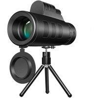FLAVORA High Power Portable Monocular Telescope Compact Outdoor in Black