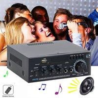 FLAVORA 600W 2CH Bluetooth HIFI Audio Amplifier in Black | Size: 0.6m2