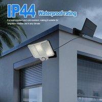 EONLION 210 LED Solar Power Motion Sensor Wall Light in Black | Size: 100 cm