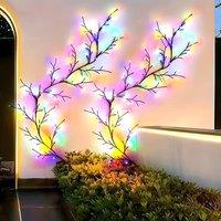 EONLION Colorful 6FT Solar Willow Vine Fairy String Lights | Size: 100 cm