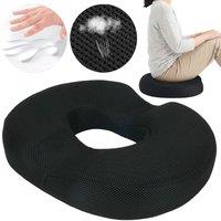 FLAVORA Orthopedic Memory Foam Seat Cushion Pain Relief Pad in Black | Size: 100 cm x 190 cm