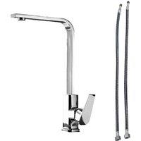 FLAVORA Silver Kitchen Sink Mixer Taps Swivel Spout | Size: 10000mm x 520mm