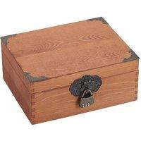 EONLION Small Vintage Wooden Storage Boxes in Brown | Size: 500mm