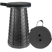FLAVORA Black Portable Folding Stool