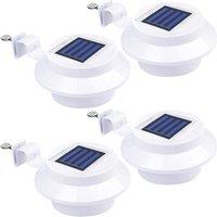 FLAVORA Garden Security Door Fence Wall Lamp in White