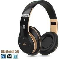 FLAVORA Over-Ear Stereo Earphones in Black