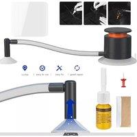 FLAVORA Automotive Windshield Glass Crack & Chip Repair Kit in Black | Size: 10000mm x 520mm