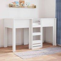 Berkfield Home Bunk Bed for Kids White 75 x 190 cm Engineered wood