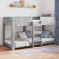 Berkfield Home Bunk Bed for Kids Concrete Grey 90 x 200 cm Engineered Wood
