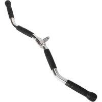 FLAVORA Textured Grip Revolving Curl Bar Gym Accessory in Black | Size: 0-12 m