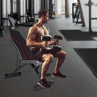 EONLION Foldable Weight Bench Adjustable Strength in Black | Size: 0-12 m