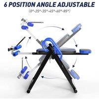FLAVORA Blue Gravity Inversion Table Back Stretcher Machine | Size: 0-12 m