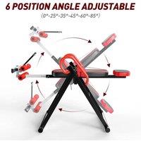 FLAVORA Red Gravity Inversion Table Back Stretcher Machine | Size: 0-12 m