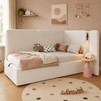 STILVORA 3FT Single Daybed with Storage, USB Charging & Reading Lamp in Beige