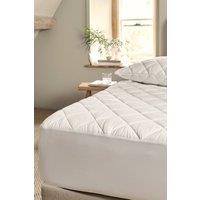 CHRISTY Classic Filled Microfibre Mattress Protector in White | Size: Super King
