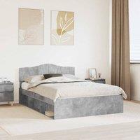 Berkfield Home Bed Frame Concerte Grey 150 x 200 cm Solid Pine Wood