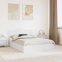 Berkfield Home Storage Bed with Headboard White 160 x 200 cm Engineered Wood