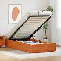 Berkfield Home Ottoman Bed Frame with Storage Wax Brown 90 x 190 cm