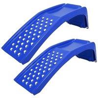 Havendro 4000lb 2pk Car Ramps 8in in Blue