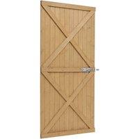 EONLION 6ft x 3.3ft Wooden Garden Gate in Brown