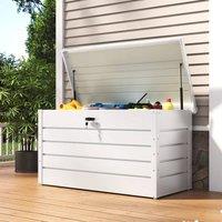 EONLION White Outdoor Storage Box 350L | Size: 100 cm