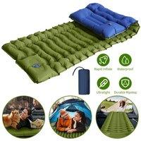 FLAVORA Premium Self-Inflating Camping Mat in Green