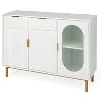 Kelvenix Free Standing Kitchen Storage Dining Cabinet in White