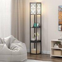 Kelvenix Freestanding Bedside Lounge Light Lamp in Black