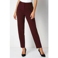 Roman Women's Straight Leg Stretch Trouser in Wine | Size: 12