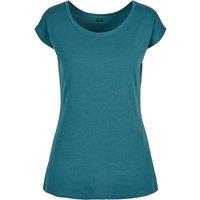 Build Your Brand Women's Wide Neck T-Shirt in Teal | Size: 2XL