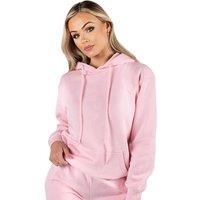 AQUARIUS Women's Womens Baby Pink Loungewear Hoodie Size L Casual Pullover Sweatshirt | Size: Large
