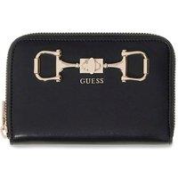 Guess Women's Janie Purse Medium Zip Around Black