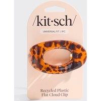 Kitsch Women's Plastic Medium Flat Cloud Clip - Tortoise