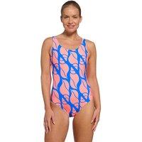 Zoggs Women's Curvy Shell Scoopback Swimsuit in Blue | Size: 12