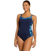 Zoggs Women's Drone Ankor Clipback Swimsuit in Navy | Size: 8