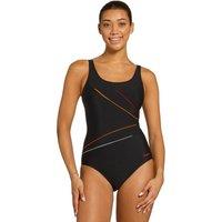 Zoggs Women's Yuma Adjustable Macmaster Scoopback Swimsuit in Black | Size: 20