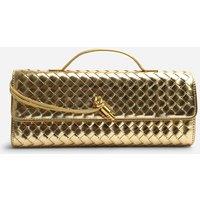 Where's That From Women's Petal Envelope Style Clutch Bag in Gold