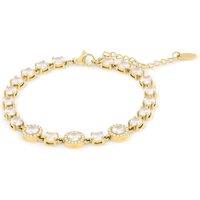 IKRUSH Women's Amira Gold Diamante Tennis Bracelet