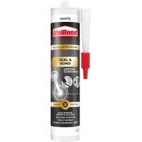 UniBond Seal & Bond 'Sealant Cartridge' Multi-Purpose Adhesive, 389g in White