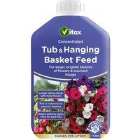 Vitax Tub & Hanging Basket Concentrated Liquid Feed 1L in Purple