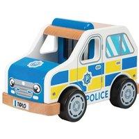 Tidlo Wooden Police Car Toy in Blue