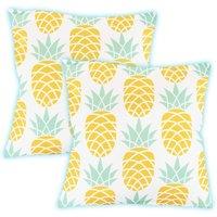 Gardenwize Pack of 2 Light Up Pineapple Printed Scatter Cushions