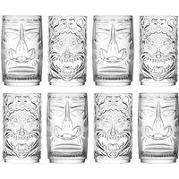 RCR Crystal 8 Piece Tiki Highball Glasses Set - 460ml in Clear