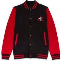 Pokemon Kanto Legendary Embroidered Varsity Jacket in Black | Size: Small