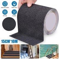 NESTLUNE 150MM X 10M BLACK ANTI-SLIP TAPE HIGH GRIP ADHESIVE | Size: 10000mm x 520mm